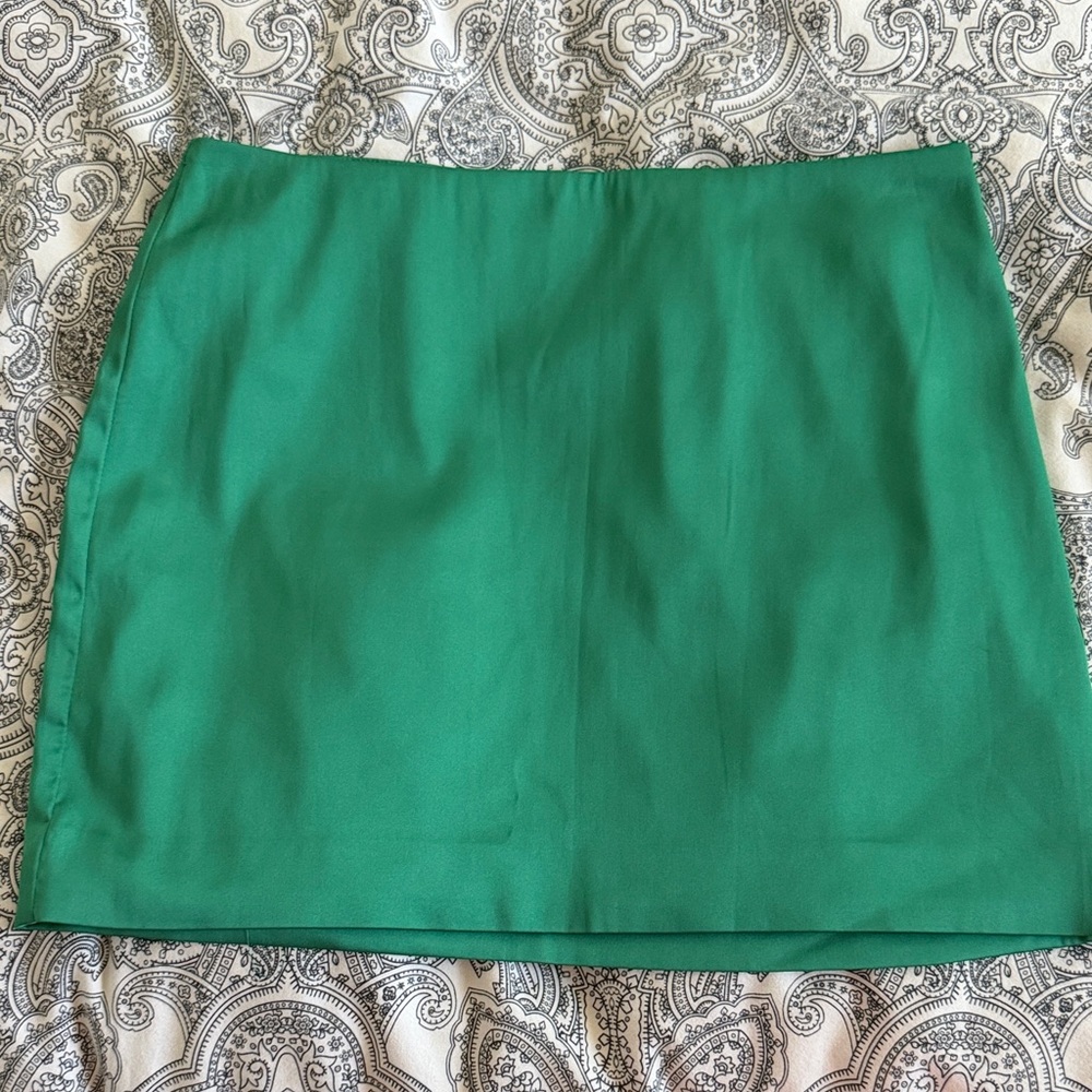 Sunday Best Vibrant Green Mini Skirt